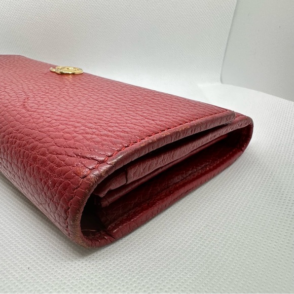 Gucci GG Marmont Continental long wallet in hibiscus on unbranded chain - Picture 6 of 16